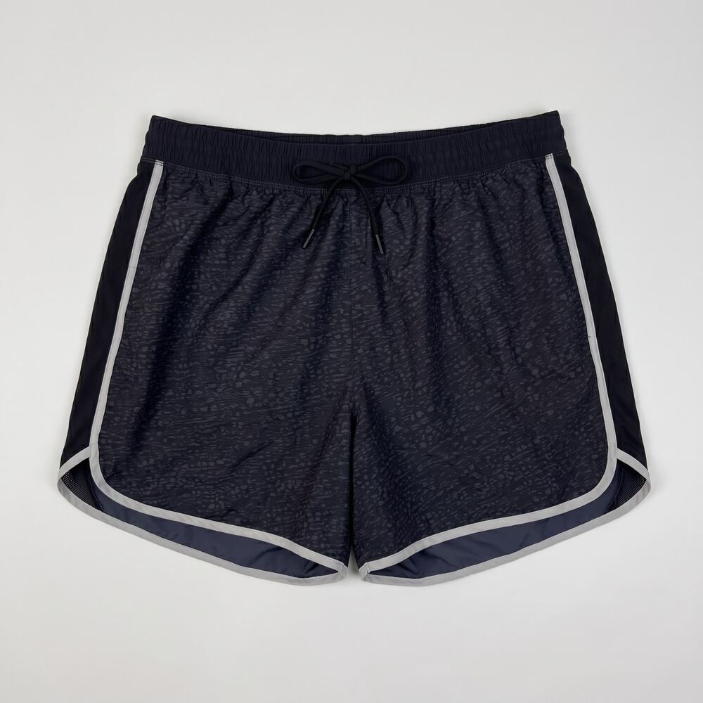 JMS Just My Size Womens 3X Black Gray Dotted Running Shorts